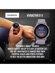 Garmin Vivoactive 5 Health and Fitness GPS Smartwatch, 1.2 in AMOLED Display, Up to 11 Days of Battery, Slate Aluminim Bezel - My Variety Superstore 25