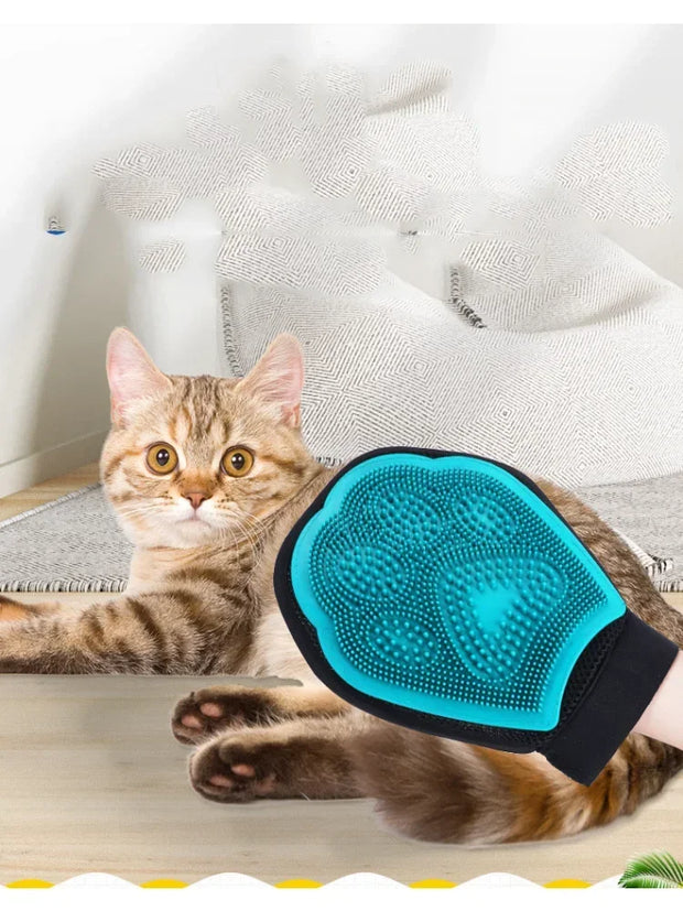 Dog Cat Hair Comb Cleaning Brush Comb Both Sides Massage Hair Removal Dog Bath Glove Blue Pet Grooming Products - My Variety Superstore 25