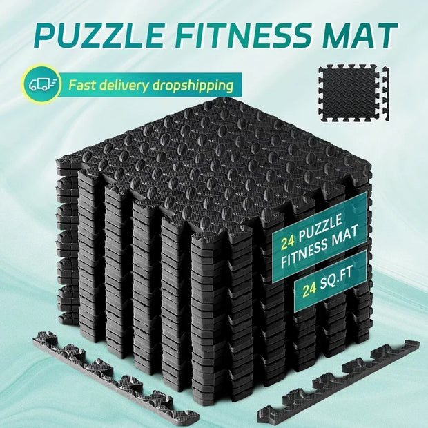 Powerful Non Slip Interlocking Foam Gym Mat Safe Workouts