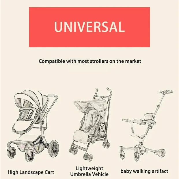 Powerful Baby Stroller Organizer Large Capacity Keeps Gear