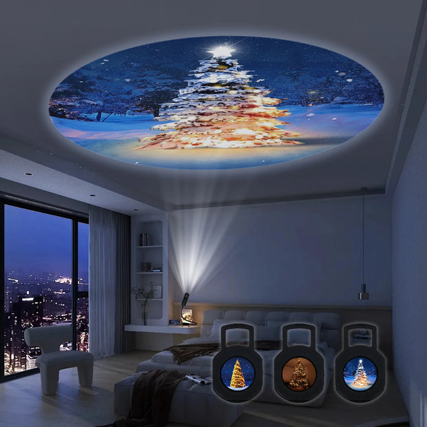 Vivid Christmas Tree Projection Light Bulbs Included Glow