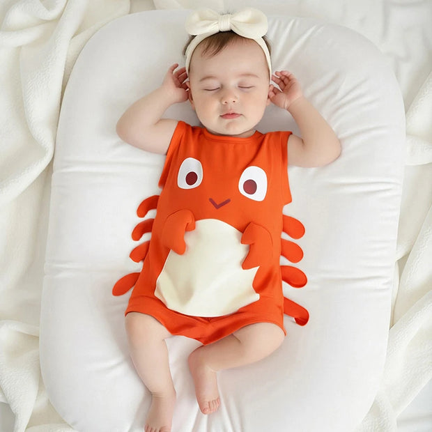 Cute Sleeveless Watermelon Print Romper – Summer Jumpsuit Outfit for Baby Girls & Boys