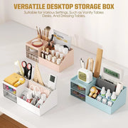 Makeup Organizer with Drawers Multifunctional Cosmetic Storage for Brushes Perfumes and Beauty Products Desktop Vanity Organizer