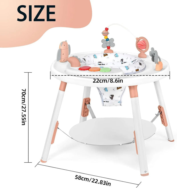 Baby activity center, 3-in-1 with detachable toys and 360 degree rotating seat, ideal for toddler development and entertainment - My Variety Superstore 25