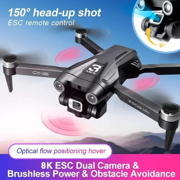 Z908 Pro Max GPS Drone Brushless 8K HD Dual Camera Optical Flow Obstacle Avoidance Foldable Quadcopter RC Distance 9000M - My Variety Superstore 25