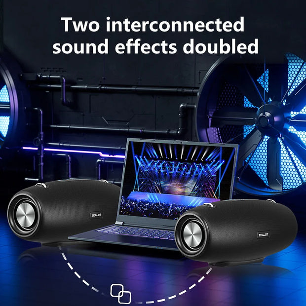 Zealot S67 Wireless Speaker WithShoulder Strap,Outdoor,Waterproof,Portable Speaker with Loud Stero and Booming Bass,40H Playtime - My Variety Superstore 25