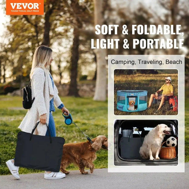44'' Portable Foldable Pet Playpen Waterproof Indoor Outdoor - My Variety Superstore 25
