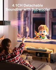 ULTIMEA 200W 4.1ch Soundbar with Subwoofer,2-in-1 Detachable Bluetooth 5.3 Soundbar for Smart TV,Home Theater Bluetooth Speakers - My Variety Superstore 25
