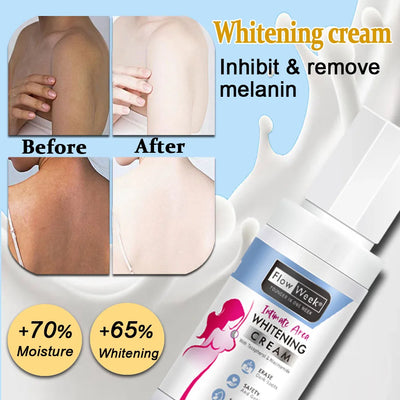 FlowWeek Whitening Cream for Private Parts Underarms Buttocks Knees and Inner Thighs 50g - My Variety Superstore 25