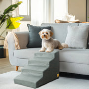 3/4 Steps High Density Foam Dog Stairs Ramps, for High Beds and Sofa, Non-Slip Pet Steps Sofa Bed Ladder, with Washable Cover - My Variety Superstore 25