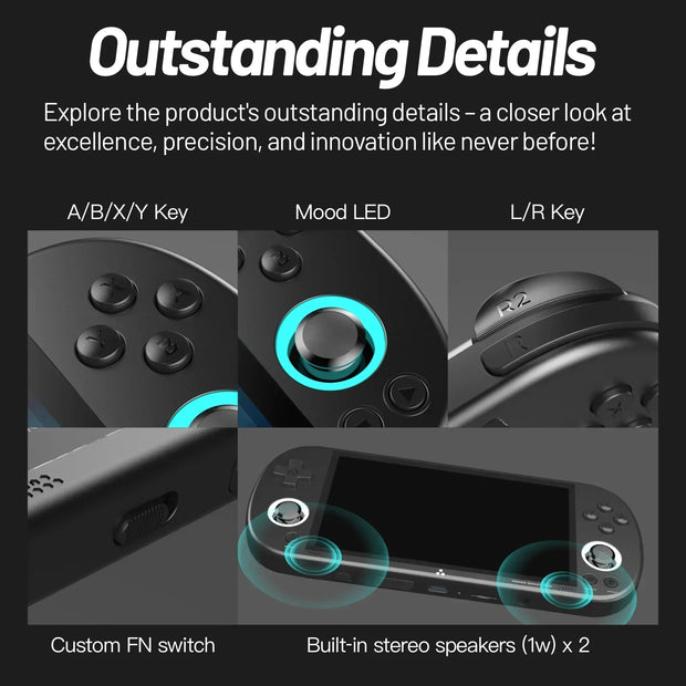 Trimui Smart Pro Handheld Game Console 4.96'' IPS Screen Linux System Joystick RGB Lighting Trimui Retro Video Game Console Gift - My Variety Superstore 25