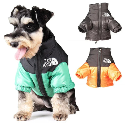 Cozy Windproof Dog Winter Coat With Reflective Safety