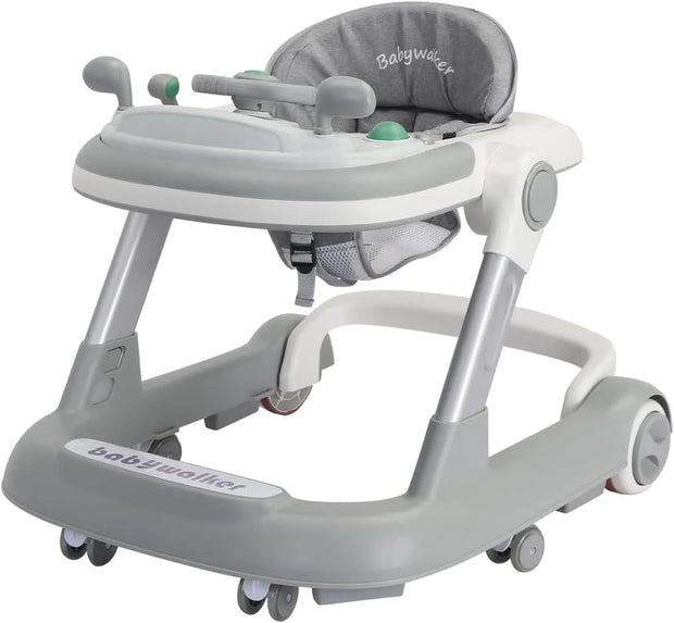 2 in 1 Baby Walker, Toddler Baby Push Walker with Removable Feeding Tray and Music Tray(Without Battery), Foldable Walker - My Variety Superstore 25