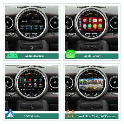 Apple CarPlay Radio Head Unit for BMW Mini Clubman Hatch Convertible Coupe Android 13 Android Auto GPS Navigation - My Variety Superstore 25