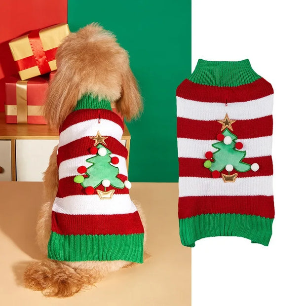 Cozy Pet Sweater Gingerbread Antler Hoodie With Belt Warmth