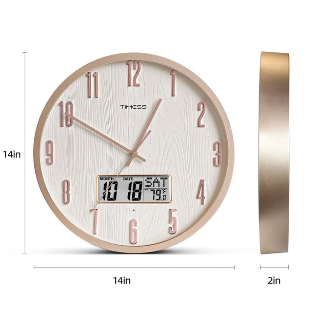Radiant Voice Activated Wall Clock For Easy Night Visibility