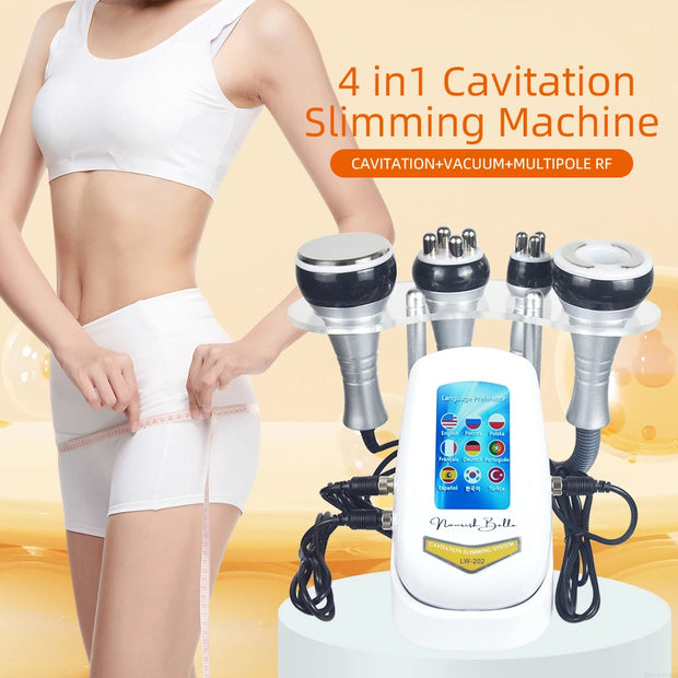 3 in 1 40K Body Slimming Massager Cavitation Machine Multi Functional Device for Face and Body Tightening Lifting Beauty Salon