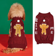 Cozy Pet Sweater Gingerbread Antler Hoodie With Belt Warmth