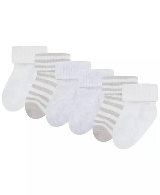 Huggies Baby Foldover Ankle Socks 3 Pack Cozy Cotton for All Seasons