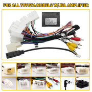 For Toyota AMP Car Stereo Radio Power Harness Cable Wire Adapter Kit JBL AMP Car Android Player Radio Connector - My Variety Superstore 25