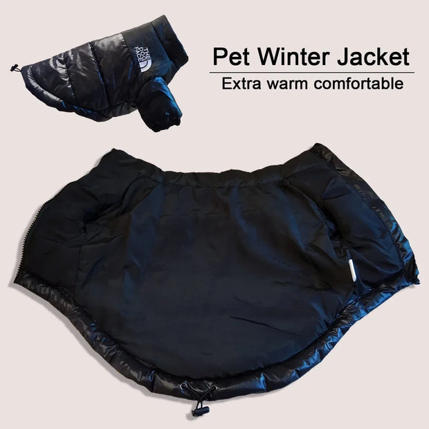 Cozy Windproof Dog Winter Coat With Reflective Safety