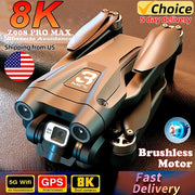 Z908 Pro Max GPS Drone Brushless 8K HD Dual Camera Optical Flow Obstacle Avoidance Foldable Quadcopter RC Distance 9000M - My Variety Superstore 25