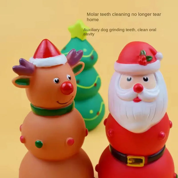 Joyful Squeaky Pet Chew Toy Durable Latex Teething Boost