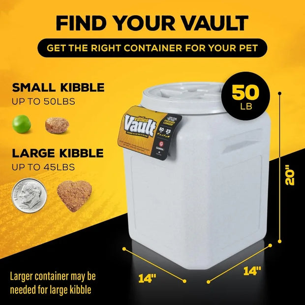 Vittles Vault Pet Food Storage Containers - Sealed Dog and Cat Food Storage Container, Fits up to 50lbs, Made in the USA - My Variety Superstore 25