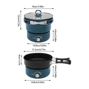 Electric Hot Cooker Pot Green Steamer Mini Multifunctional Pan Portable 110V USA