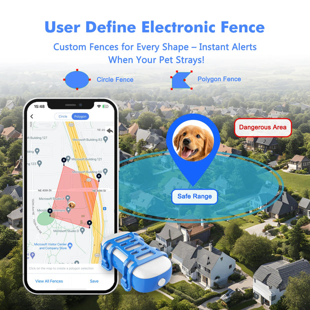 ‌4G Dog Cat GPS Tracker for Pets - Waterproof Smart Locator with App, Live Tracking & Light/Sound Search, Free Trial Included - My Variety Superstore 25