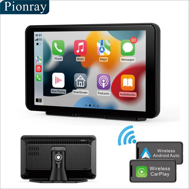 7 Inch Portable Car Stereo Wireless Carplay Android Auto Touchscreen Bluetooth Handsfree Navigation Voice Control AUX - My Variety Superstore 25
