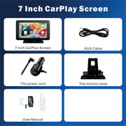 7 Inch Wireless CarPlay Android Auto Touchscreen with Bluetooth Navigation Mirror Link FM Voice Control and Magnetic Mount - My Variety Superstore 25