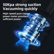 Wireless Automobile Vacuum Cleaner Wet Dry Dual Use Handheld Electric Mini Cleaner For Car And Home
