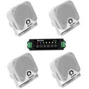 Herdio 4 Inch 240W 4PCS Bluetooth Golf Cart Speakers Waterproof Marine Speakers for Outdoor Boat ATV UTV Jeep Courtyard Powersports - My Variety Superstore 25