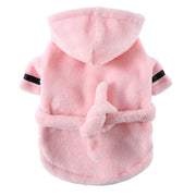 Pet Dog Bathrobe Hooded Pajamas – Soft Drying Towel Clothes for Small to Large Dogs & Cats