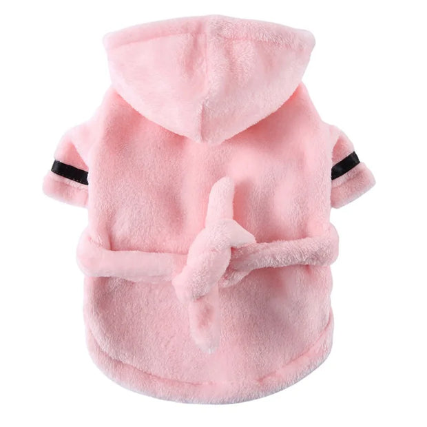 Pet Dog Bathrobe Hooded Pajamas – Soft Drying Towel Clothes for Small to Large Dogs & Cats