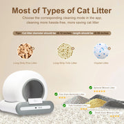DOEL  Automatic Cat Litter Box Self Cleaning with App Control & Cat Litter Mat Smart Cat Toilet for Multiple Large Cats - My Variety Superstore 25