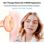 NuDerma Handheld Skin Therapy Wand Machine with Neon Anti Aging Skin Tightening Wrinkle Reducing Dark Circles Clarifying - My Variety Superstore 25