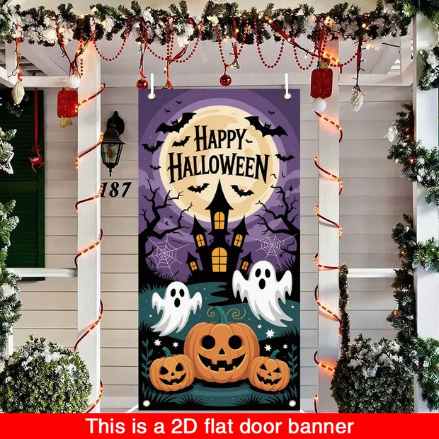 Radiant Halloween Flags Weatherproof Decor Boosts Curb Appeal