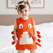 Cute Sleeveless Watermelon Print Romper – Summer Jumpsuit Outfit for Baby Girls & Boys