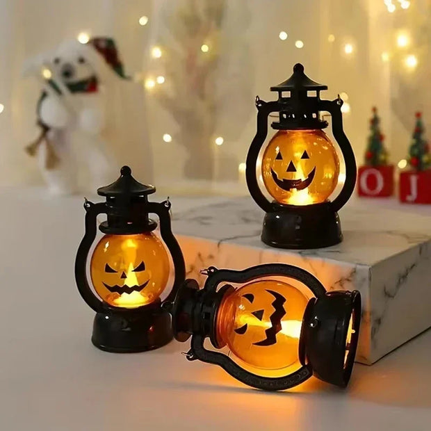 Spooky Halloween LED Pumpkin Lantern Battery Included Glow