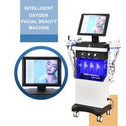 14 In 1 Diamond Peeling Hydro Facial Machine Water Jet Aqua Facial Vacuum Skin Care Cleaning Lifting Bubble Spa