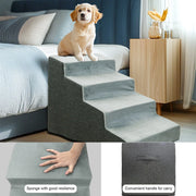 3/4 Steps High Density Foam Dog Stairs Ramps, for High Beds and Sofa, Non-Slip Pet Steps Sofa Bed Ladder, with Washable Cover - My Variety Superstore 25