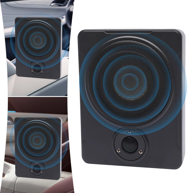 8 Inch Active Powered Subwoofer for Car Audio with 600 Watt Amplifier Ideal for Under Seat Installation - My Variety Superstore 25