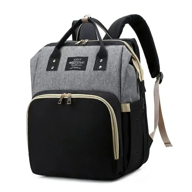 Amazing Mommy Backpack With Folding Crib For Easy Travel