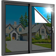 Window Privacy Film Daytime One Way Mirror Tint UV Heat Control Static Cling Glass Door Covering Film