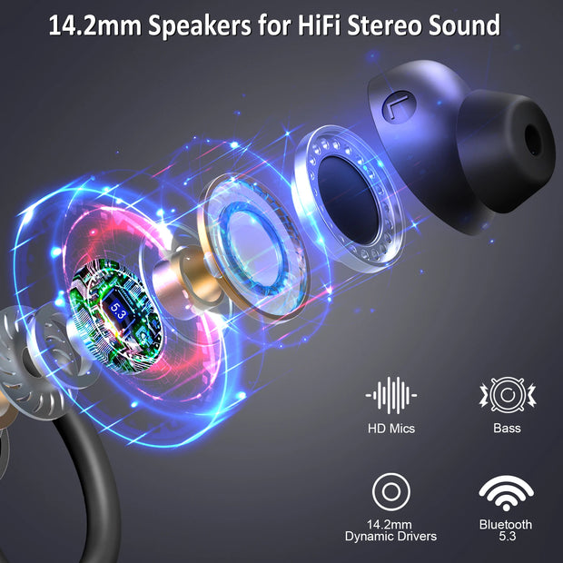 Wireless Earbuds Bluetooth 5.3 Stereo Bass Noise Cancelling - My Variety Superstore 25
