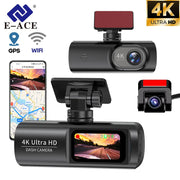 E-ACE UHD 4K Dashcam with GPS WiFi Night Vision 24 Hour Parking Loop Dual Channel Recording 4K Front and 1080P Rear Dual Lens - My Variety Superstore 25