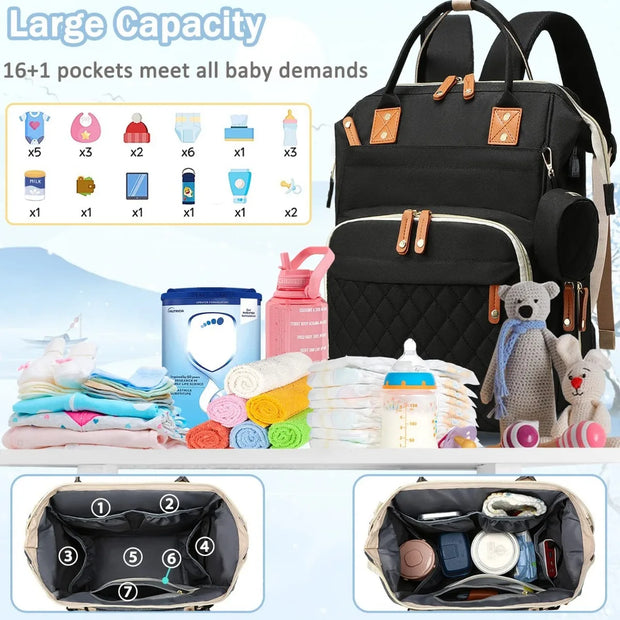 Ultimate Nursing Diaper Backpack Large Capacity Bliss