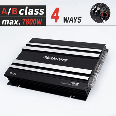 4 Channel Class AB Car Amplifier Max 7800W High Power Stereo Audio Amplifier for Subwoofers and Speakers - My Variety Superstore 25
